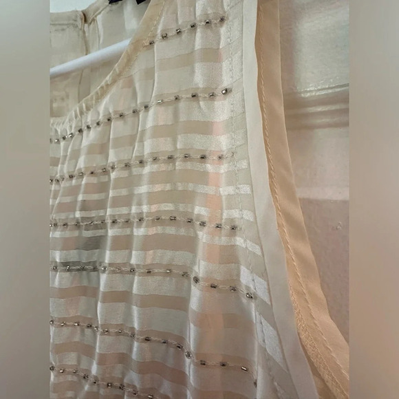 American Eagle sheer and crystal cream tank - Picture 6 of 8